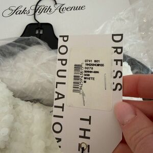 BNWT Dress The Population Sasha Embellished Strapless Fit & Flare Minidress